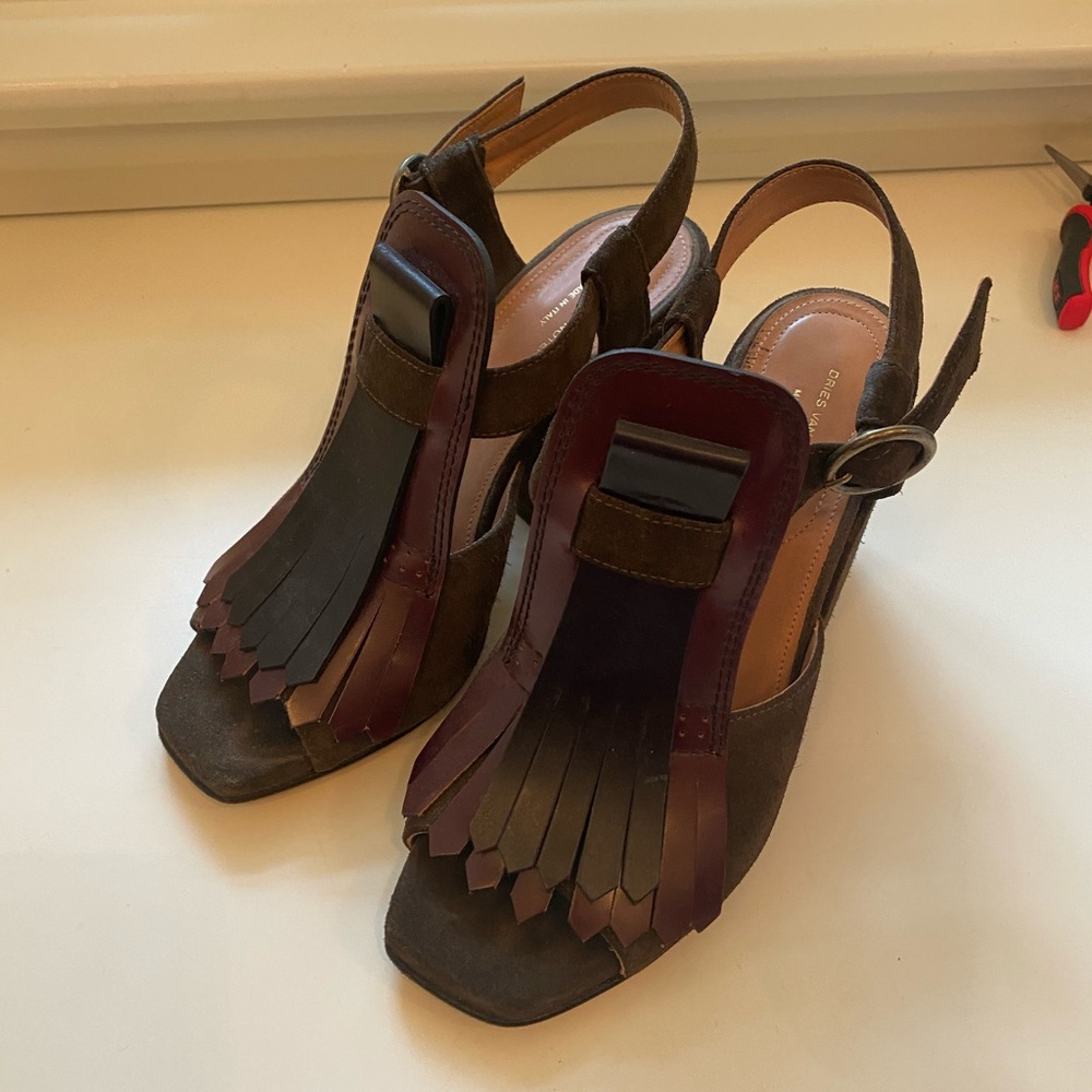 Dries Van Noten Suede Heels